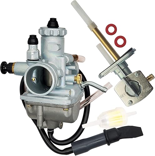 NStreet Carburador compatible con Suzuki Quadrunner 230 250 LT230 LTF230 LT230GE LTF250 LT250E LT250EF LT4WD con válvula de combustible que