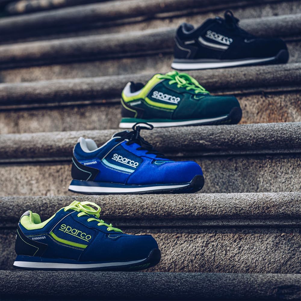 Sparco - Gymkhana - ESD S1PS SR FO HRO - Leichter Sicherheitsschuh - Metallfrei - Hitzebeständige rutschfeste Sohle (HRO) - Sicherheitsschuhe Sneakers Style