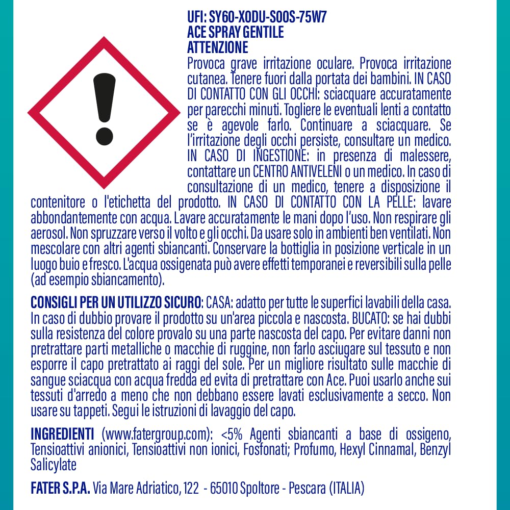ACE Gentile Spray Universale + Ricarica, Confezione da 10 x 750 ml