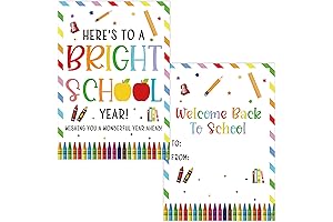 Inspirational Welcome Back to School Greeting Cards for Teachers Students