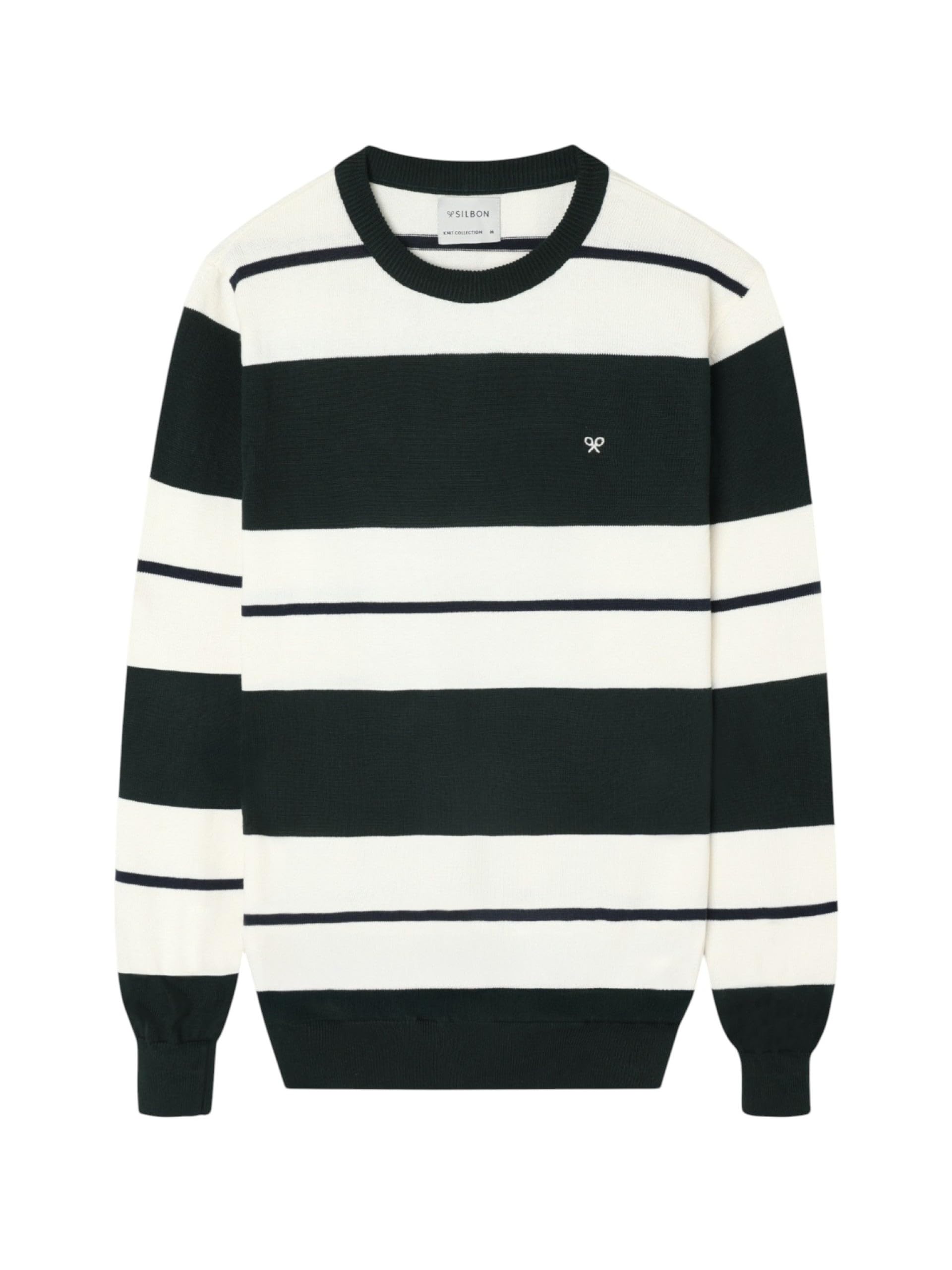 SILBON SB Wide Stripe Jersey, Green, XXL/3XL