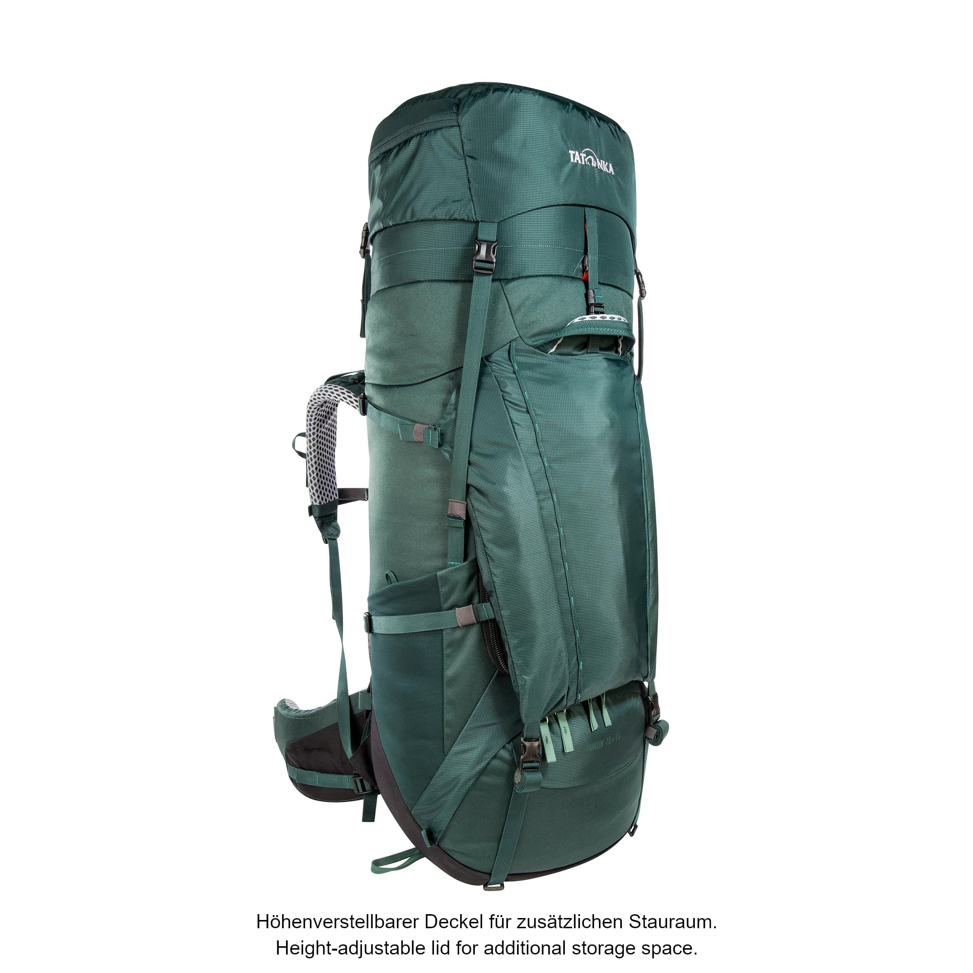 Tatonka Yukon 70+10 – plecak trekkingowy z dostępem z przodu, regulowany system pleców, dodatkowa kieszeń na dno, pokrowiec przeciwdeszczowy o pojemności 80 litrów