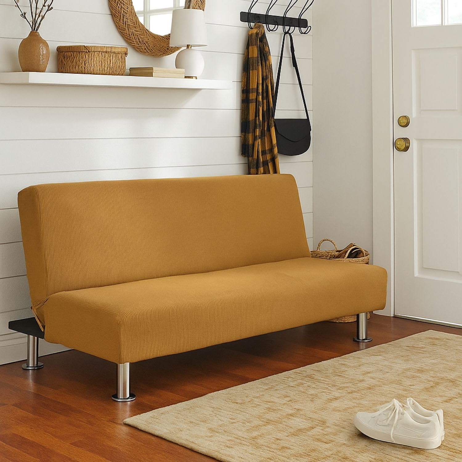 Maxifundas Clic Clac sofa z funkcją spania, 3-osobowa, Strada Lino, kolor lnu