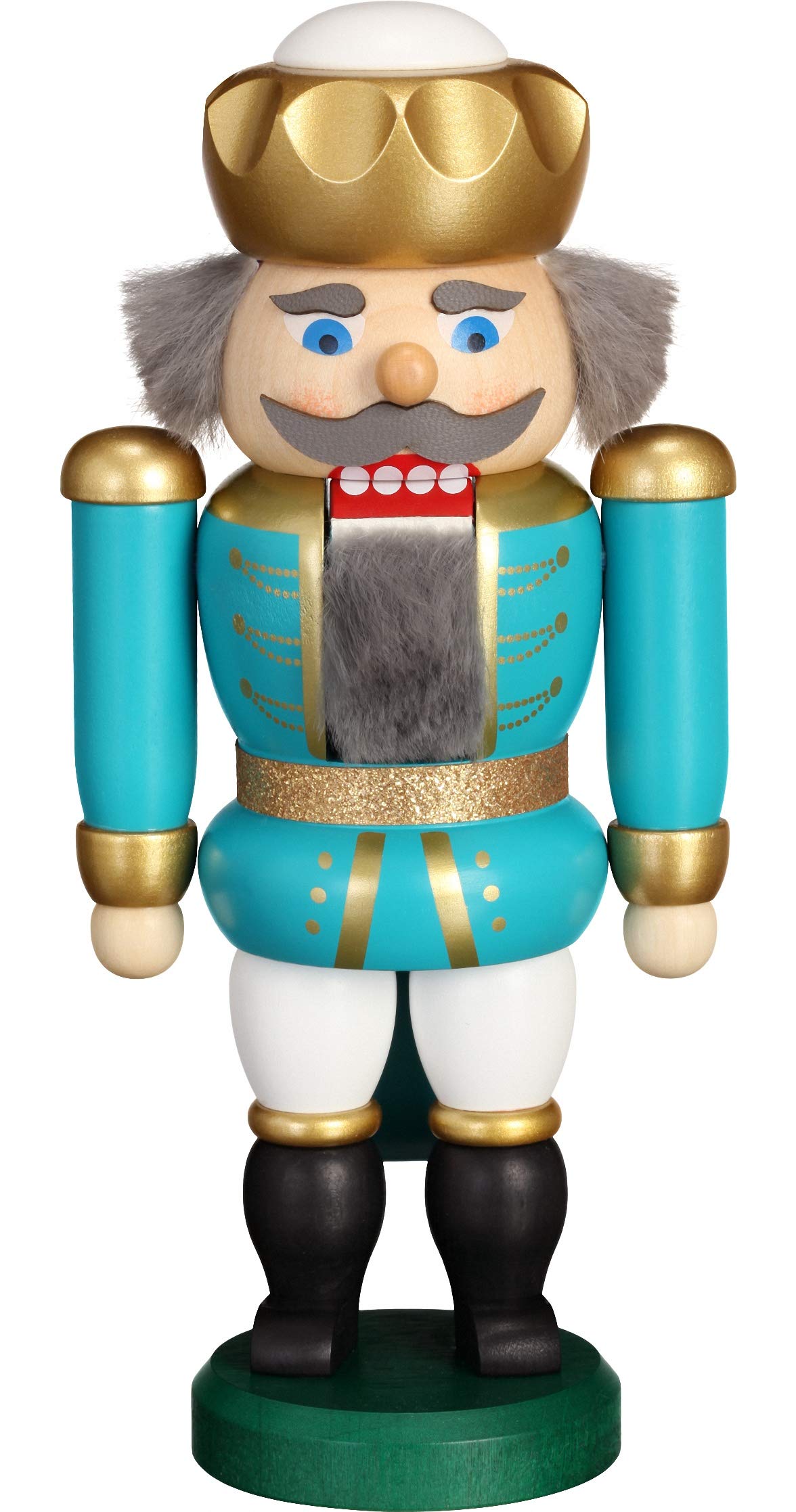 Casse-Noisette en bois Seiffener Volkskunst King, cadeau d'exception
