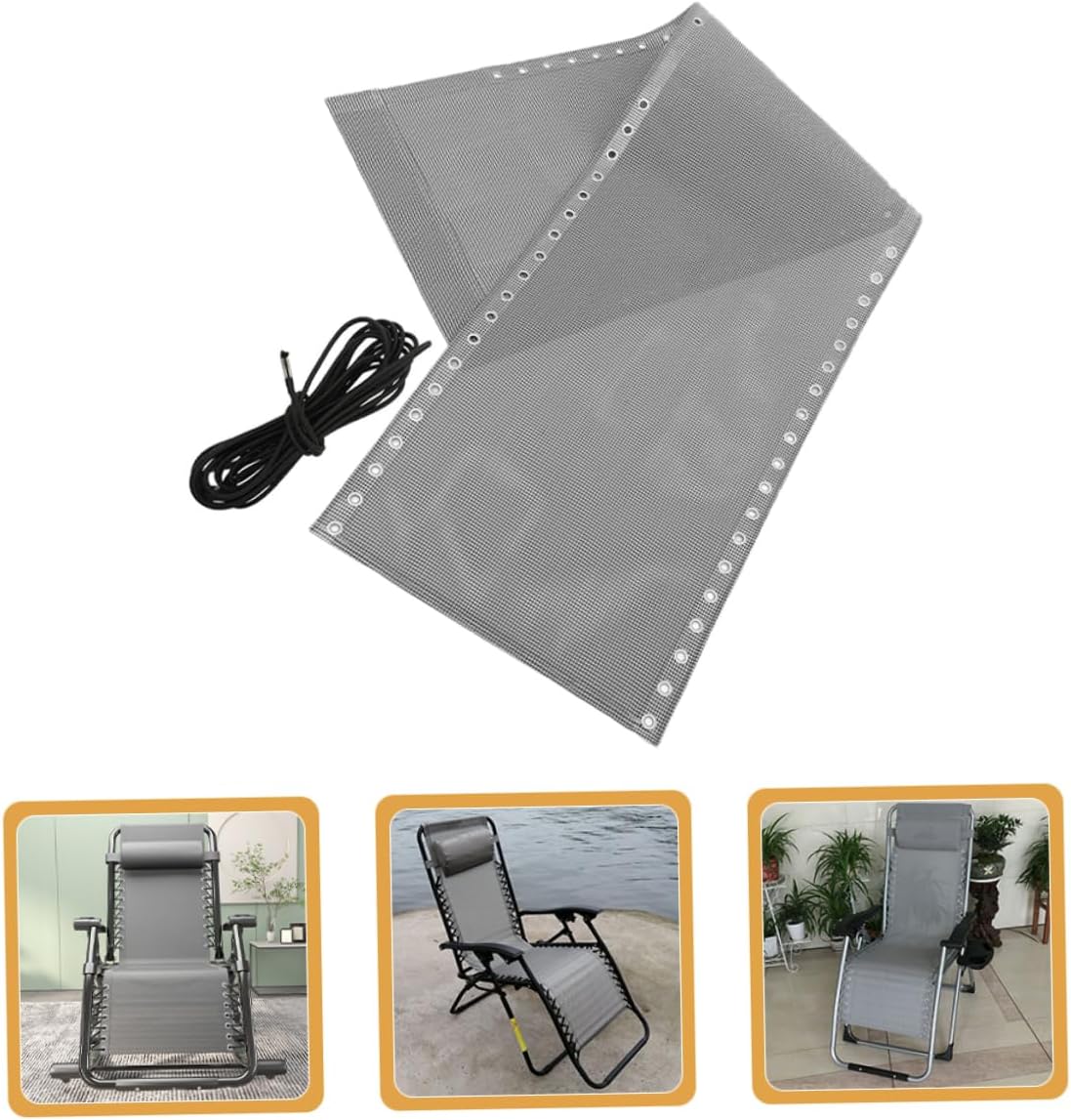 Lounge Chair Replacement Fabric Recliner Chair Fabric Folding Lounger Cloth Repair Cloth