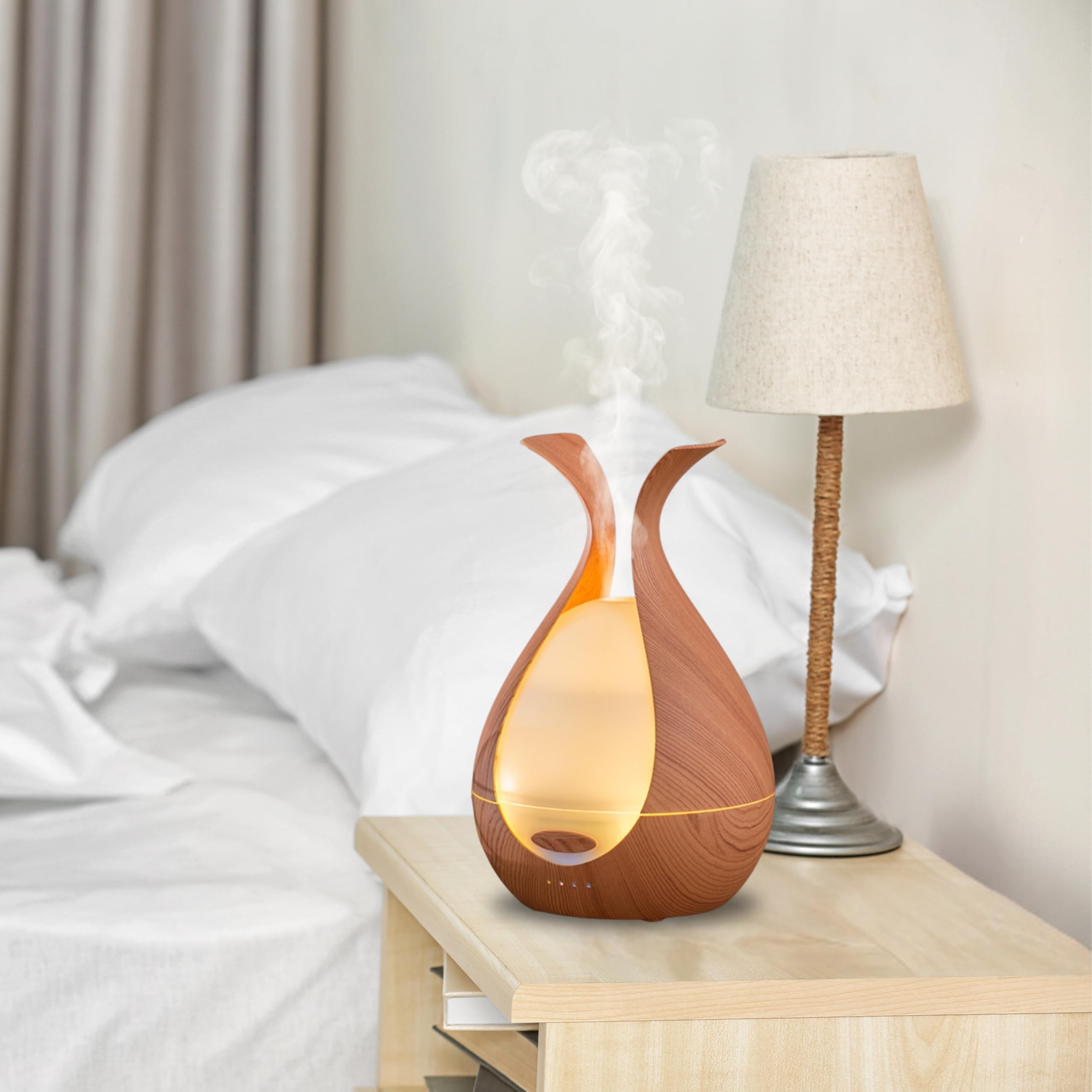 Duftdiffusor für ätherische Öle - 200ml - Premium-Design - Elektrischer Luftbefeuchter - Kontinuierliche oder abwechselnde Diffusion - Wellness und Aromatherapie - Zen'Arôme