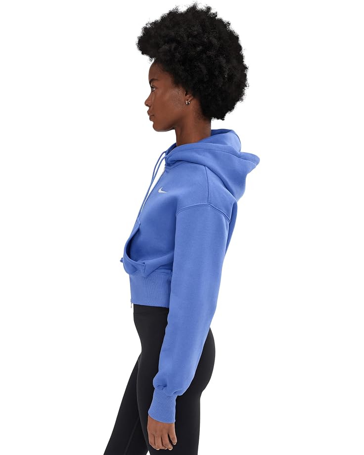 Nike Sportswear Phoenix Fleece Loose Full-Zip Crop Hoodie - #3 of 5