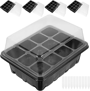 SEWACC Hole Plastic Seed Starter Tray for Herbs and Cuttings