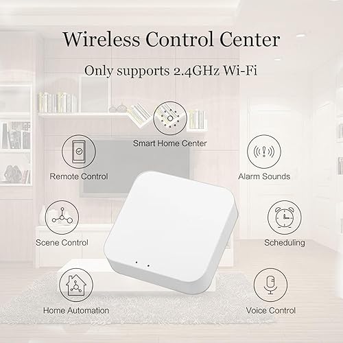 Miniatura 2 de BRIGHTFUN Zigbee hub, 3 en 1 WiFi 2.4GZigbee 3.0Bluetooth 5.0Mesh Gateway, Tuya Wireless Multimode Gateway, Smart Home Bridge Hub, compatible con