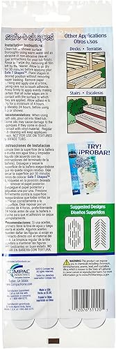 Miniatura 2 de COMPAC HOME Select Safe-T-Strips, apliques funcionales de baño para bañeras y duchas, calcomanías de baño antideslizantes que mantienen a los niños