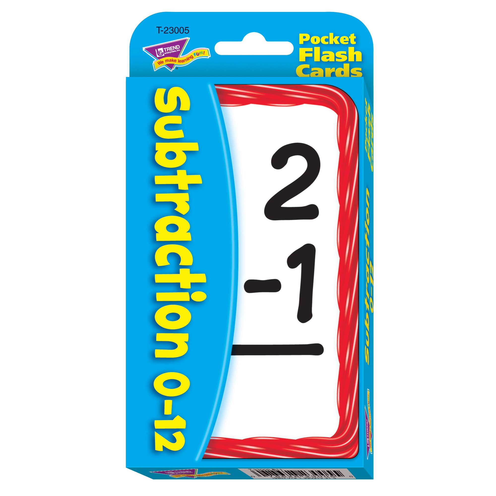 Subtraction Pocket Flash Cards