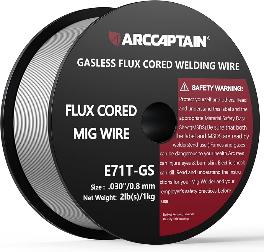 Gato Flux Core Welding Wire, ARCCAPTAIN E71T-GS Spool Gasless Mild