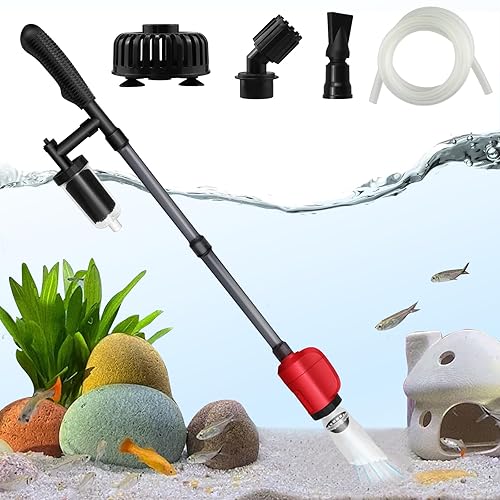 Electric Aquarium Vacuum Gravel Cleaner,6-in-1 Multifuction 36W Fish Tank Gravel