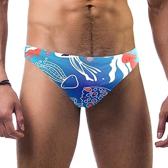 VBFOFBV Men's Printed Jammer Swimsuit Swim Shorts, Fleurs