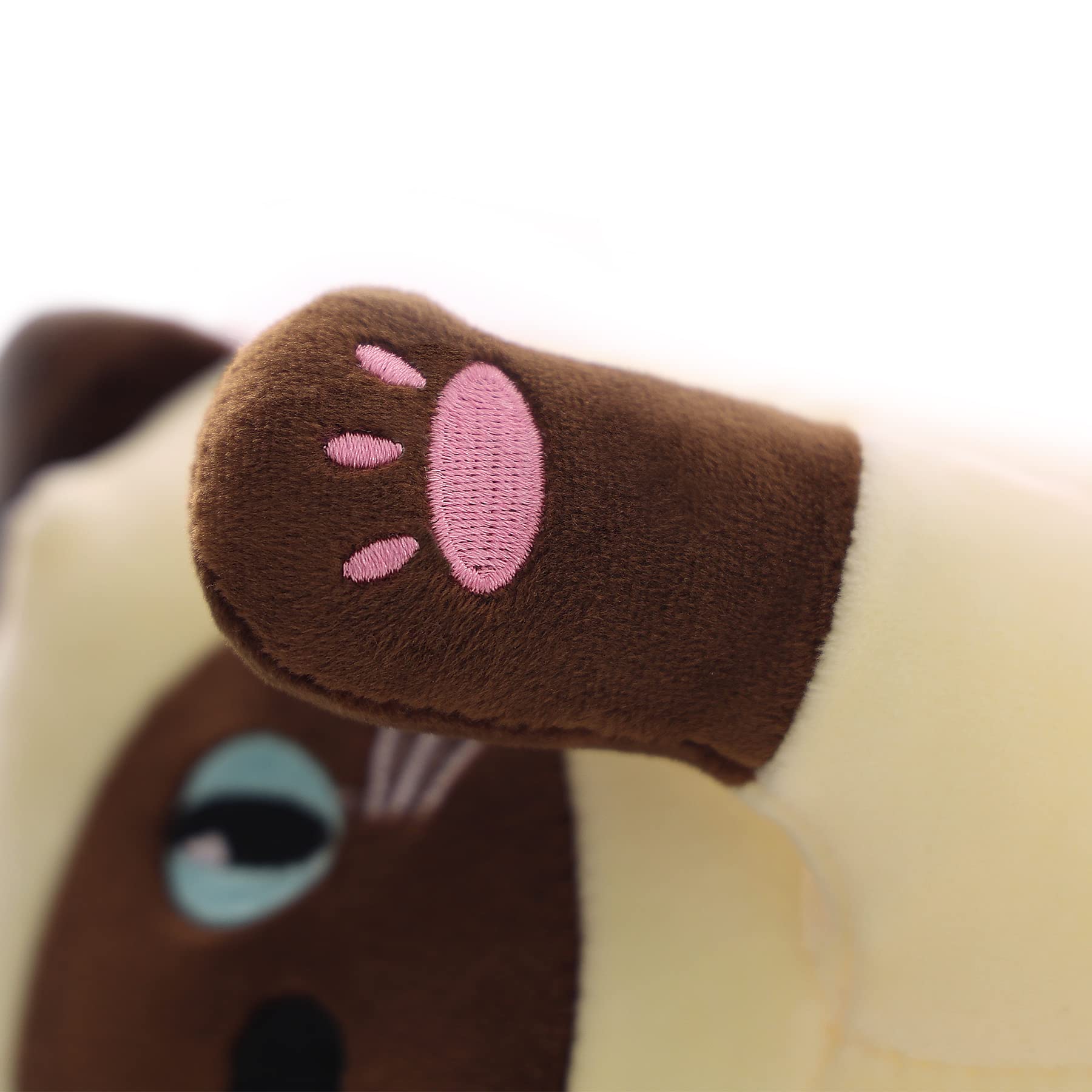 SNOWOLF Katze Weiche Kissen Plüsch Long Throw Schlafkissen Baumwolle Kätzchen Kissen Kuschelig Gefüllte Niedliche Plüschpuppe Spielzeug Stofftiere Plüschtier Geschenk (Beige, 110cm)