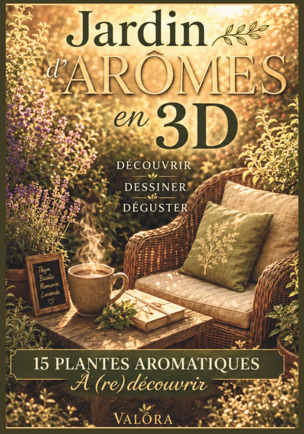 JARDIN d'ARÔMES en 3D: Découvre, Dessine, Déguste: 15 PLANTES Aromatiques du quotidien |