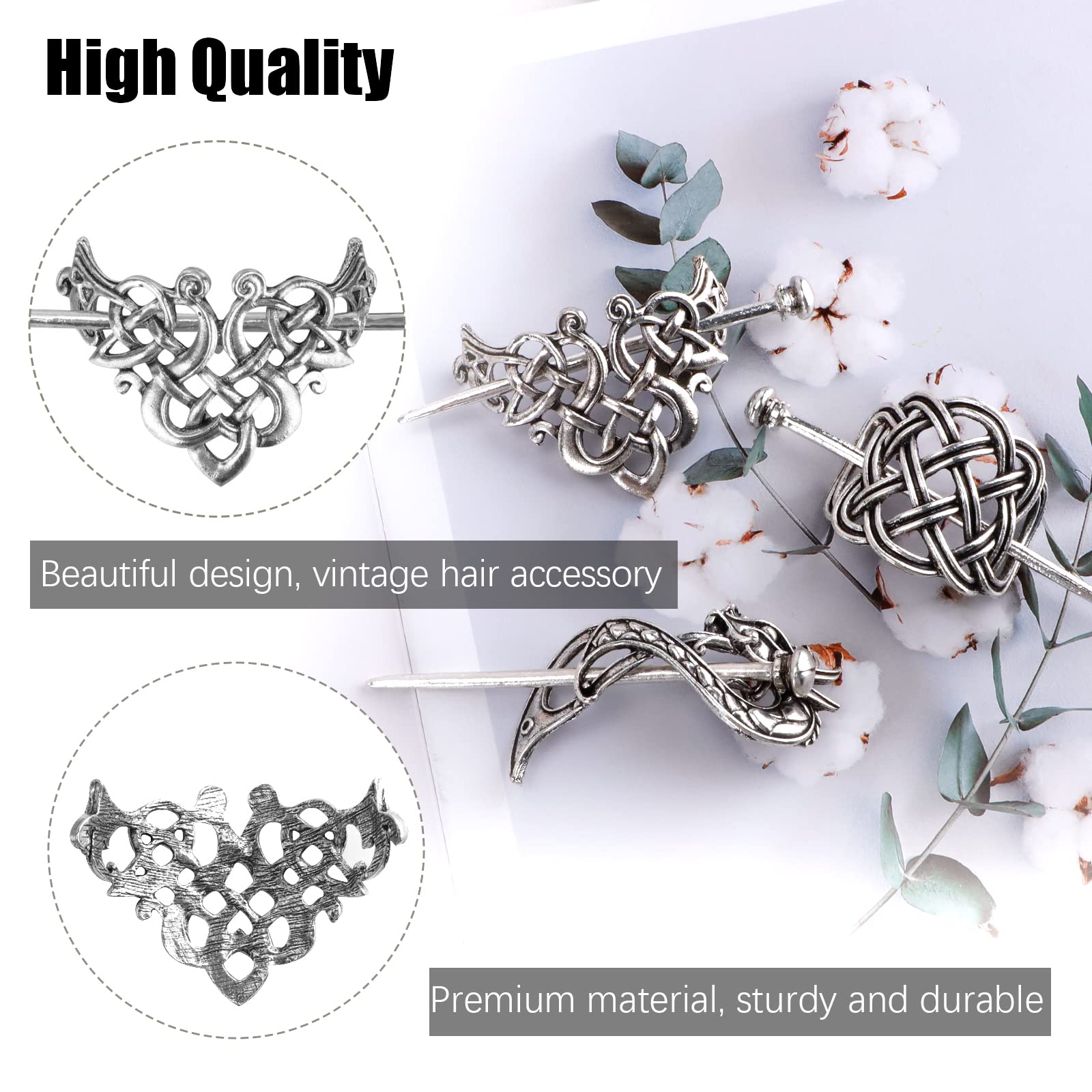 ZOCONE Fermagli Capelli Crystal, 7 Pezzi Forcine per Capelli Fermagli a Molla Strass Donna