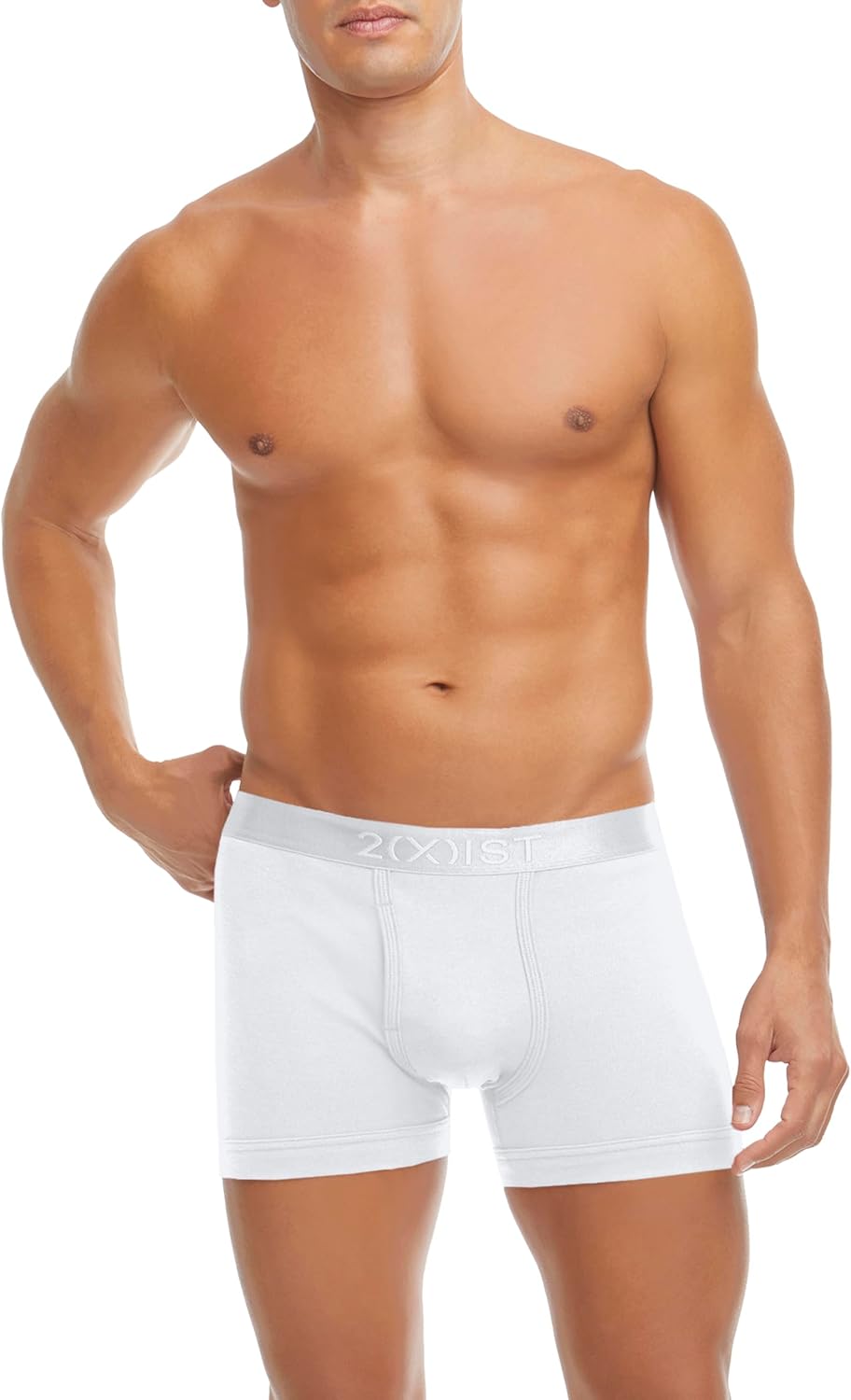 2(X) IST mens Pima Cotton 6.5'' Boxer Brief 3-pack - Image 2