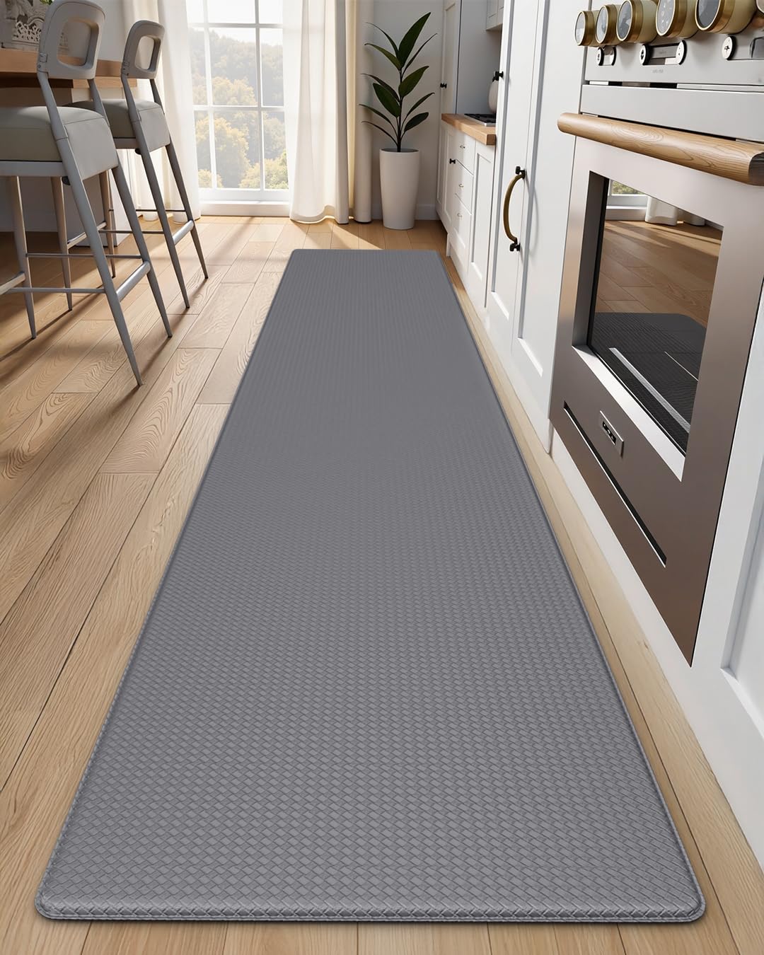 StepAura Kitchen Mats for Floor Grey