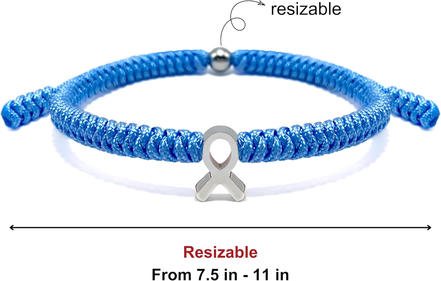 LAMIBEE Bracelet For A Cause, Awareness Ribbon Bangle Bracelets, Wristbands Get Well Soon, Protection Surfer String Bracelet for Men, Women Boho Amulet Style - Image 7