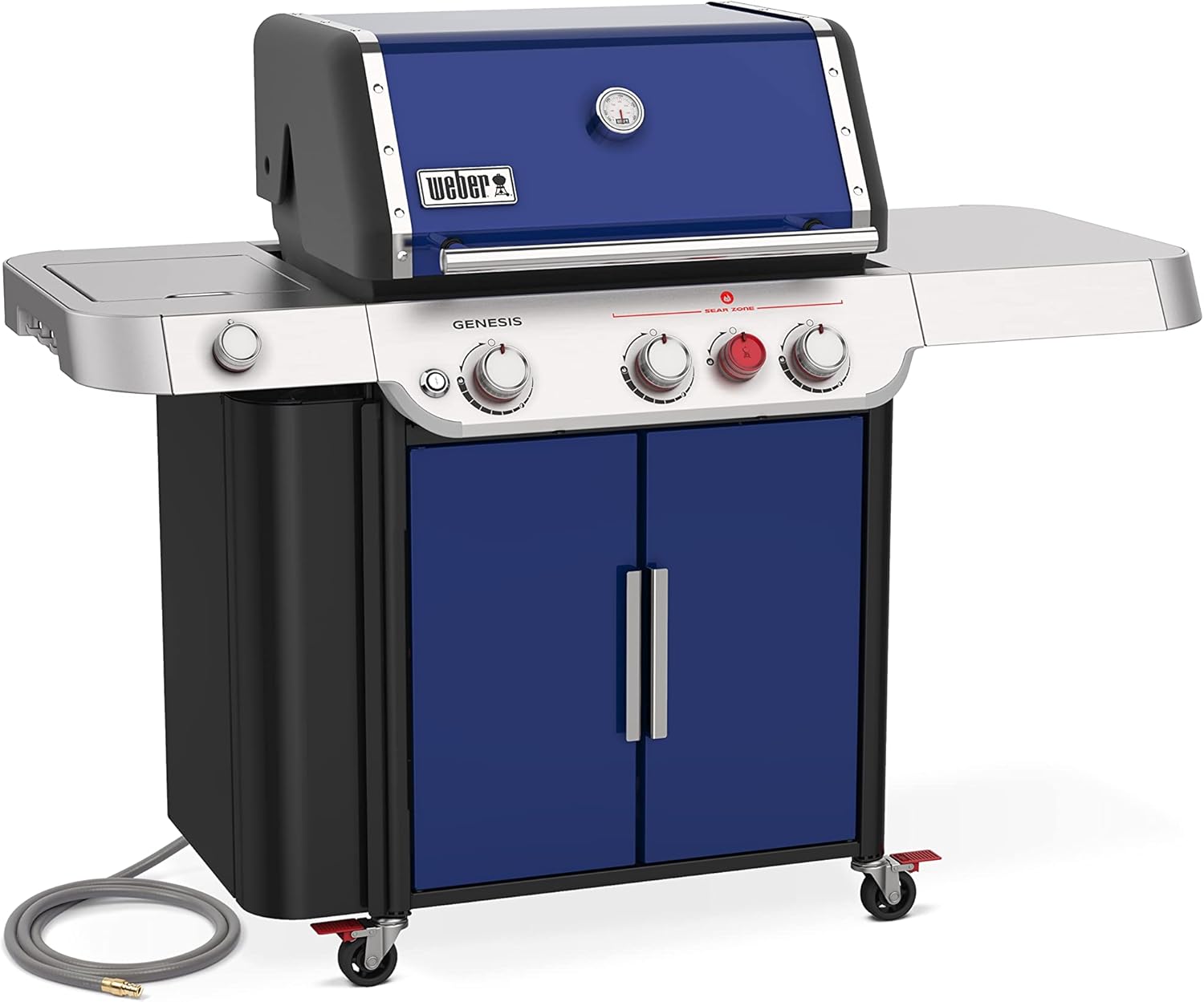 Weber Genesis E-335 Gas Grill, Natural Gas, Deep Ocean Blue