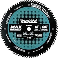 Vista 1 de Makita B-66977 Hoja de sierra ingletadora de máxima eficiencia con punta de carburo 80T de 10
