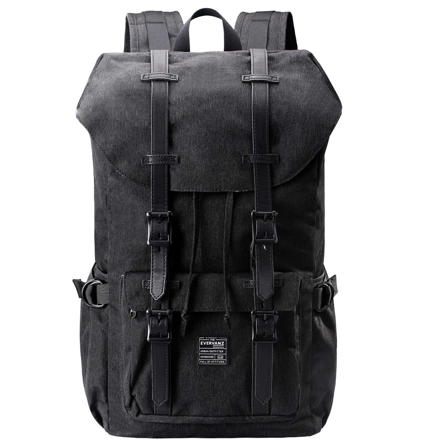 EverVanz Zaino in Tela per Computer Portatile da 15", Borsa per Scuola Viaggi Escursioni