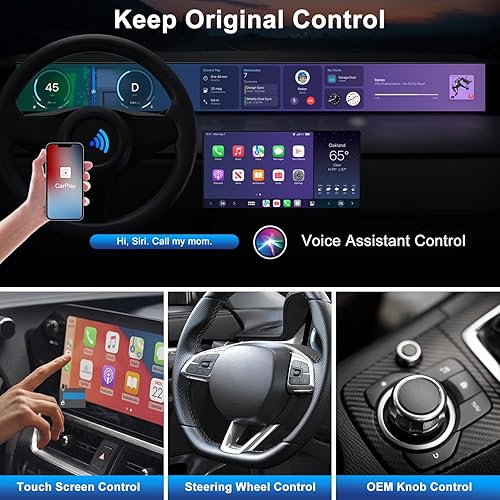 Miniatura 3 de Adaptador inalámbrico CarPlay, adaptador inalámbrico CarPlay actualizado 2024 para automóviles CarPlay con cable OEM, dongle más rápido y elegante,