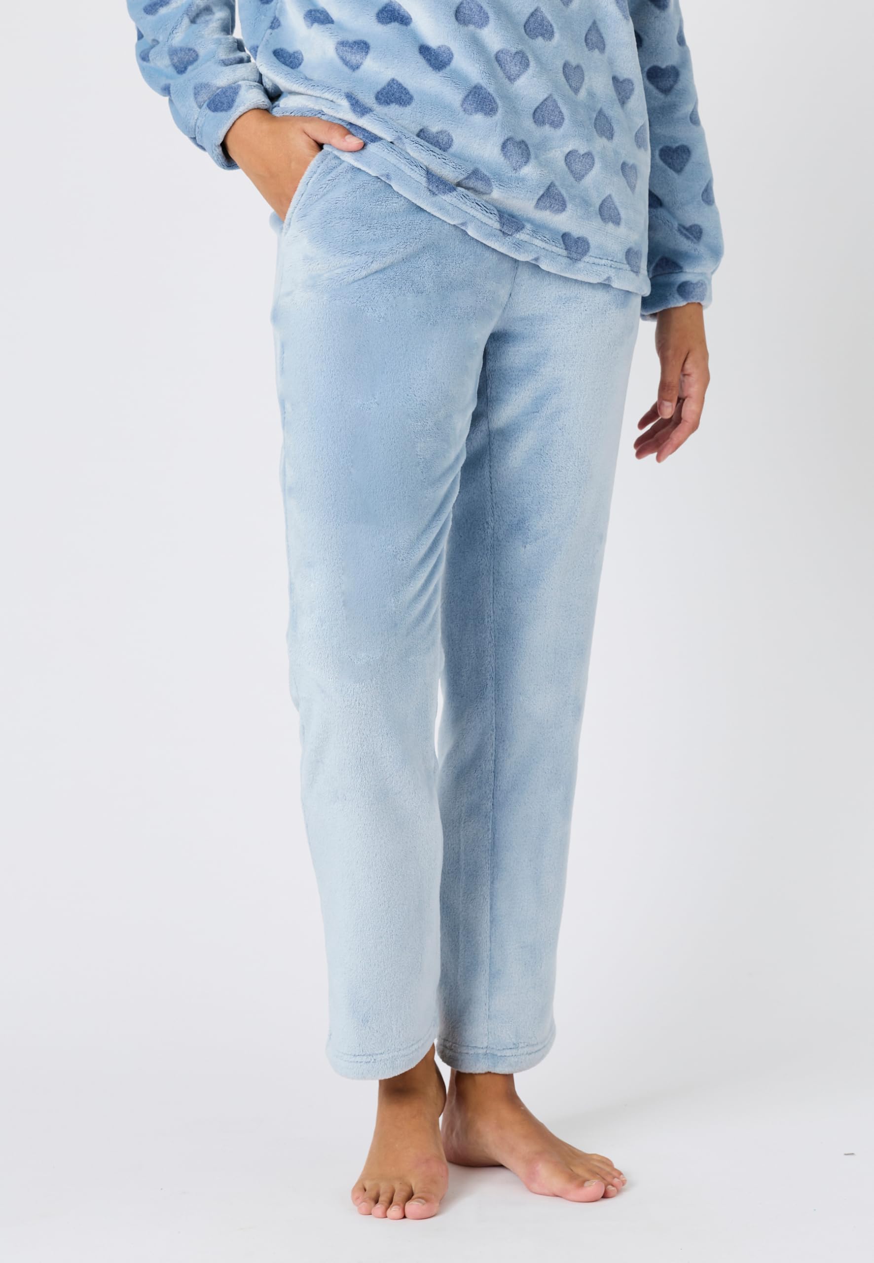 Damart – Pyjama Thermique Thermolactyl en Maille Polaire Embossée Femme