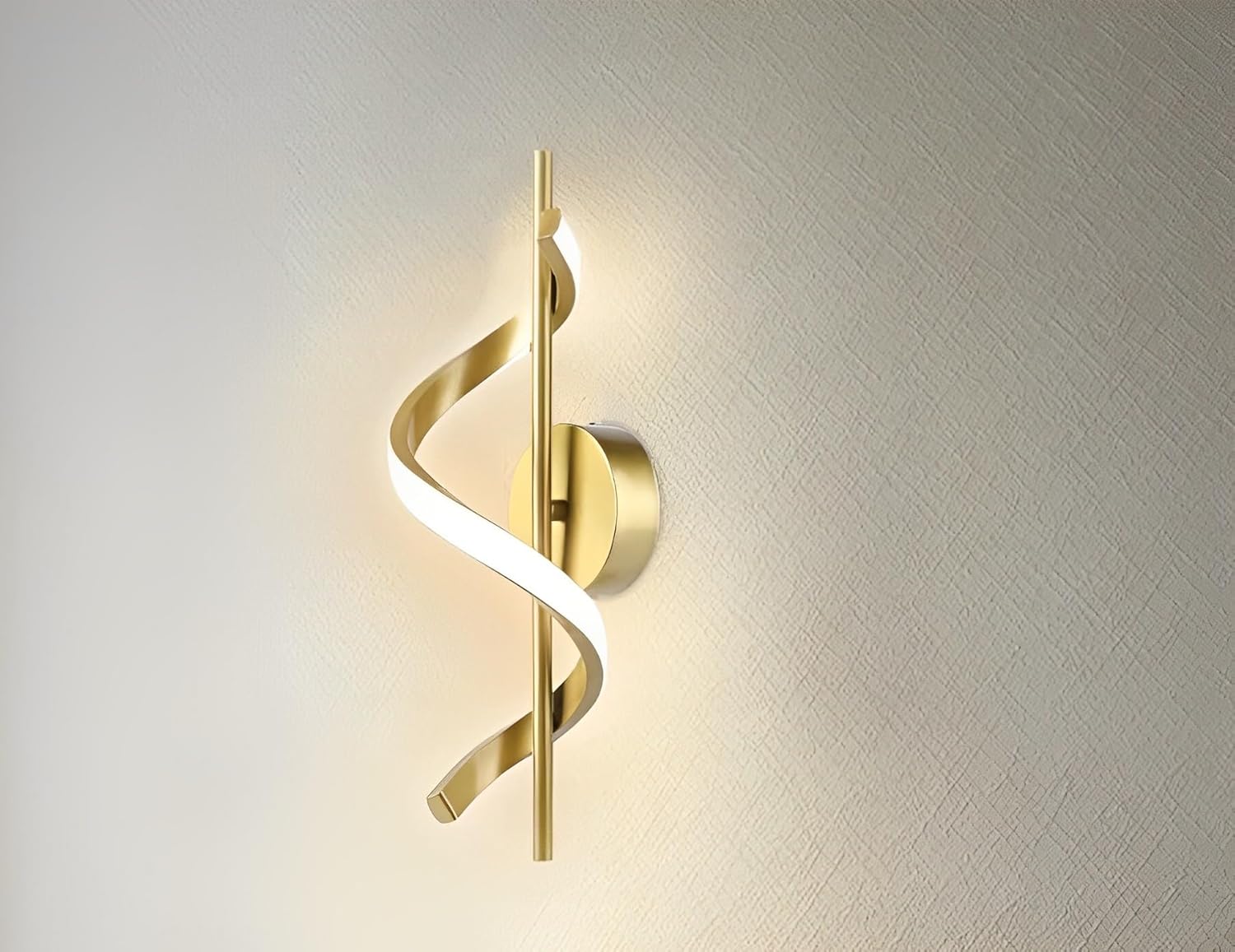 FILLISKA Luxurious LED Wall Lamp (Gold Spiral)