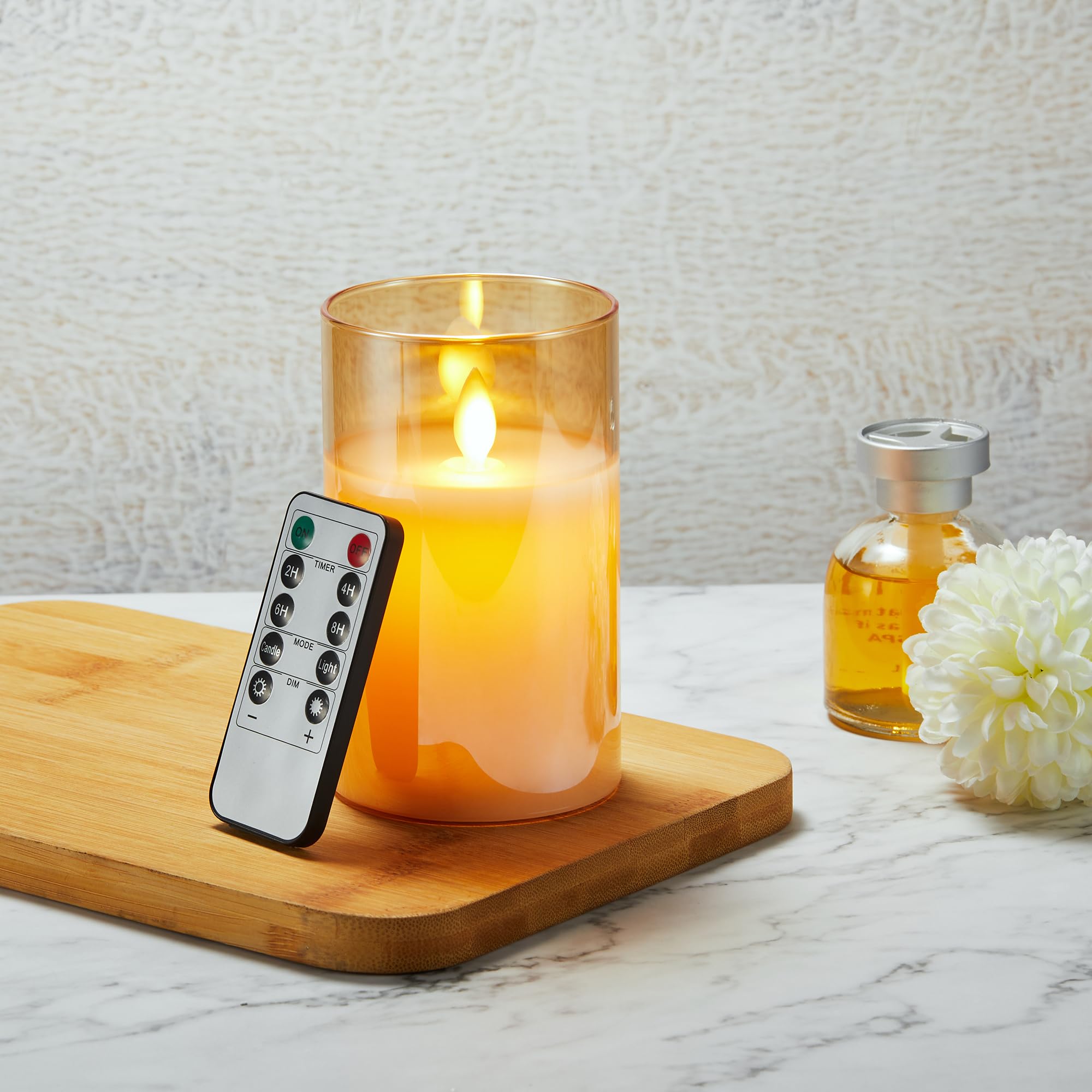 Koelaa Bougies LED Flamme Vacillante Avec Télécommande Et Minuterie-7.5