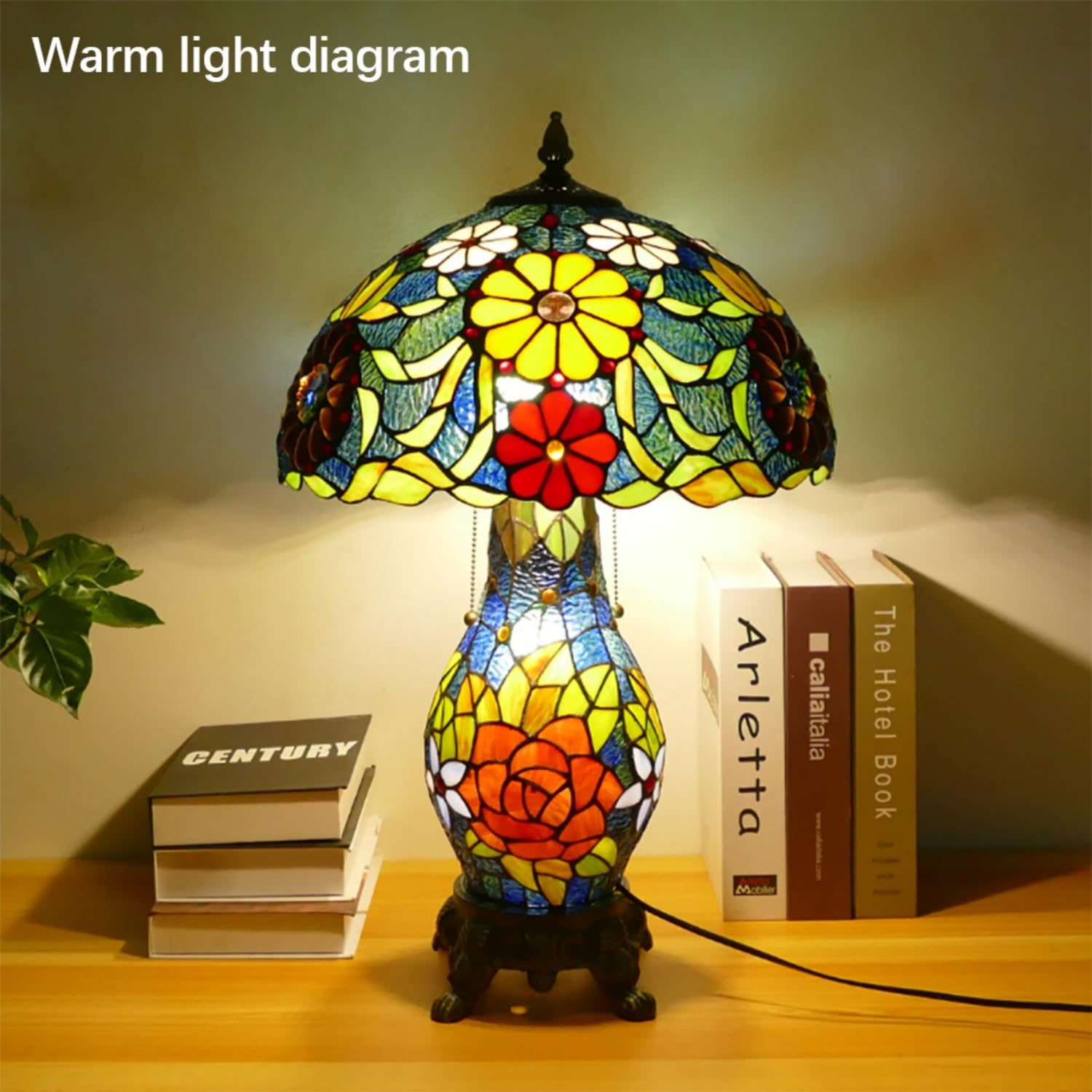Lampada da tavolo in vetro stile americano Luce decorativa a LED (disegno 19)