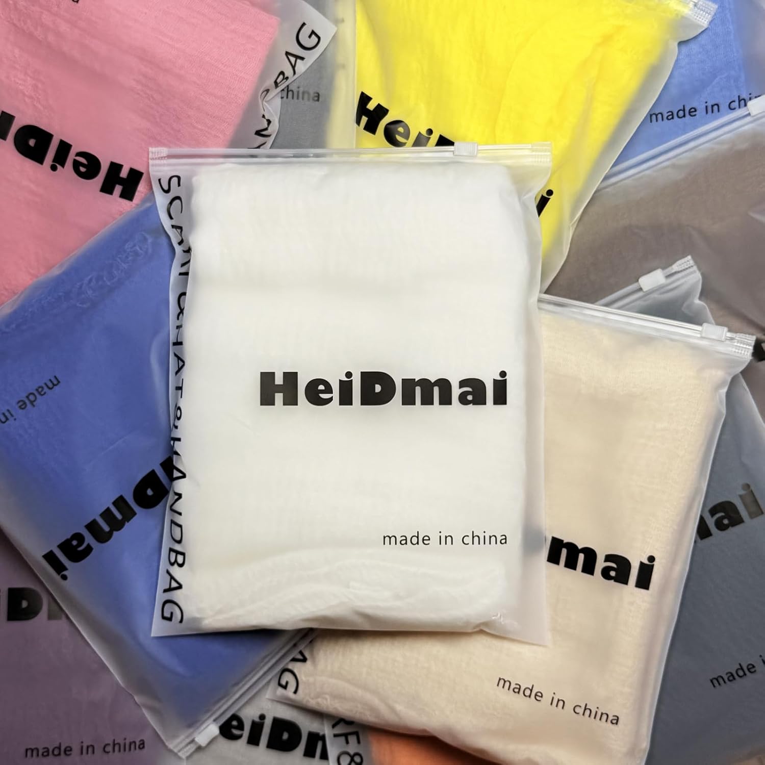 Unisex Cotton Blend Crinkle Vintage Soft Scarf with Fringed Edges 35" × 70" - Image 7