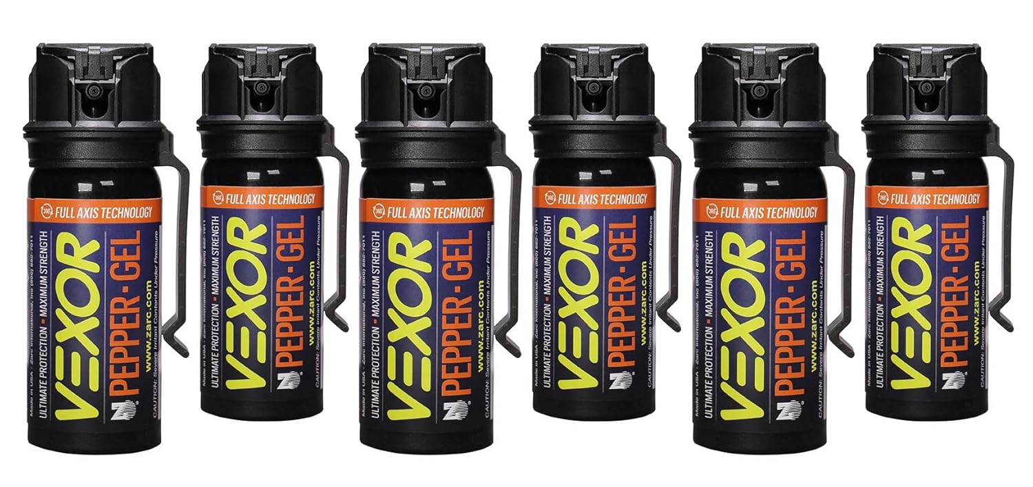 VEXOR® Pepper Gel from Zarc™, Maximum Strength Police Pepper Spray, Gel