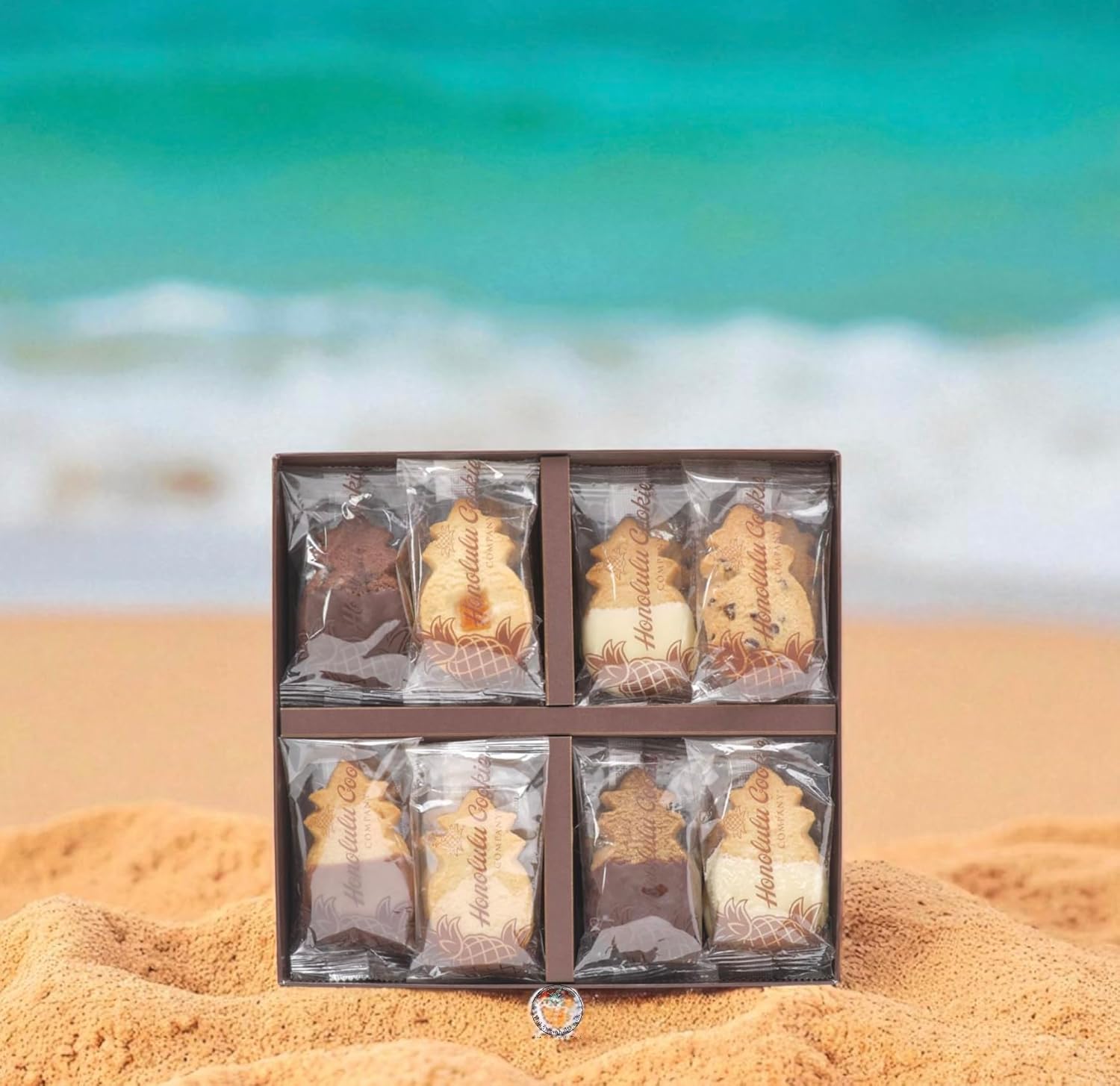 Honolulu Style Hawaiian Shortbread Cookie Gift Box – 27 Assorted Tropical Flavors – Chocolate, Macadamia Nut & Island-Inspired Cookies – Gourmet Gift Set