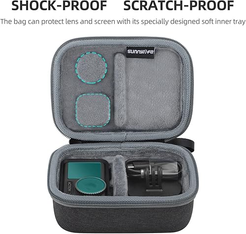 Miniatura 4 de Action 3 Funda para DJI Osmo Action 3 Cámara Bolsa Accesorios Cubierta Protectora para Varilla de Extensión Baterías Adaptador Base Tornillos Cordón