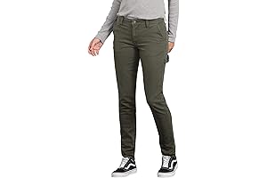 Women's Slim Straight Stretch Duck Carpenter Pant: Durable & Flexible for Construction