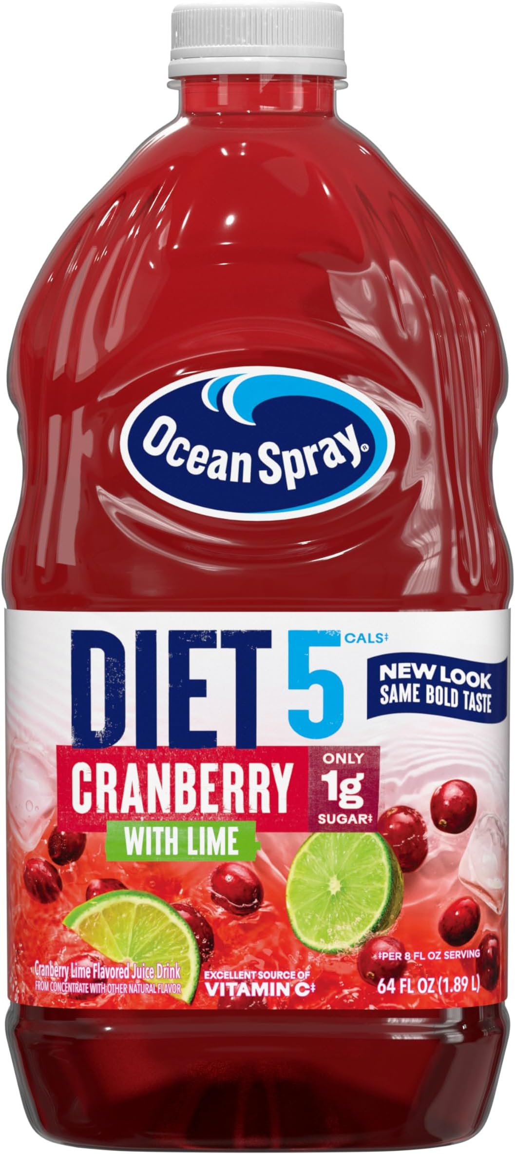Diet Cranberry with Lime Juice Drink, 64 Fl Oz Bottle