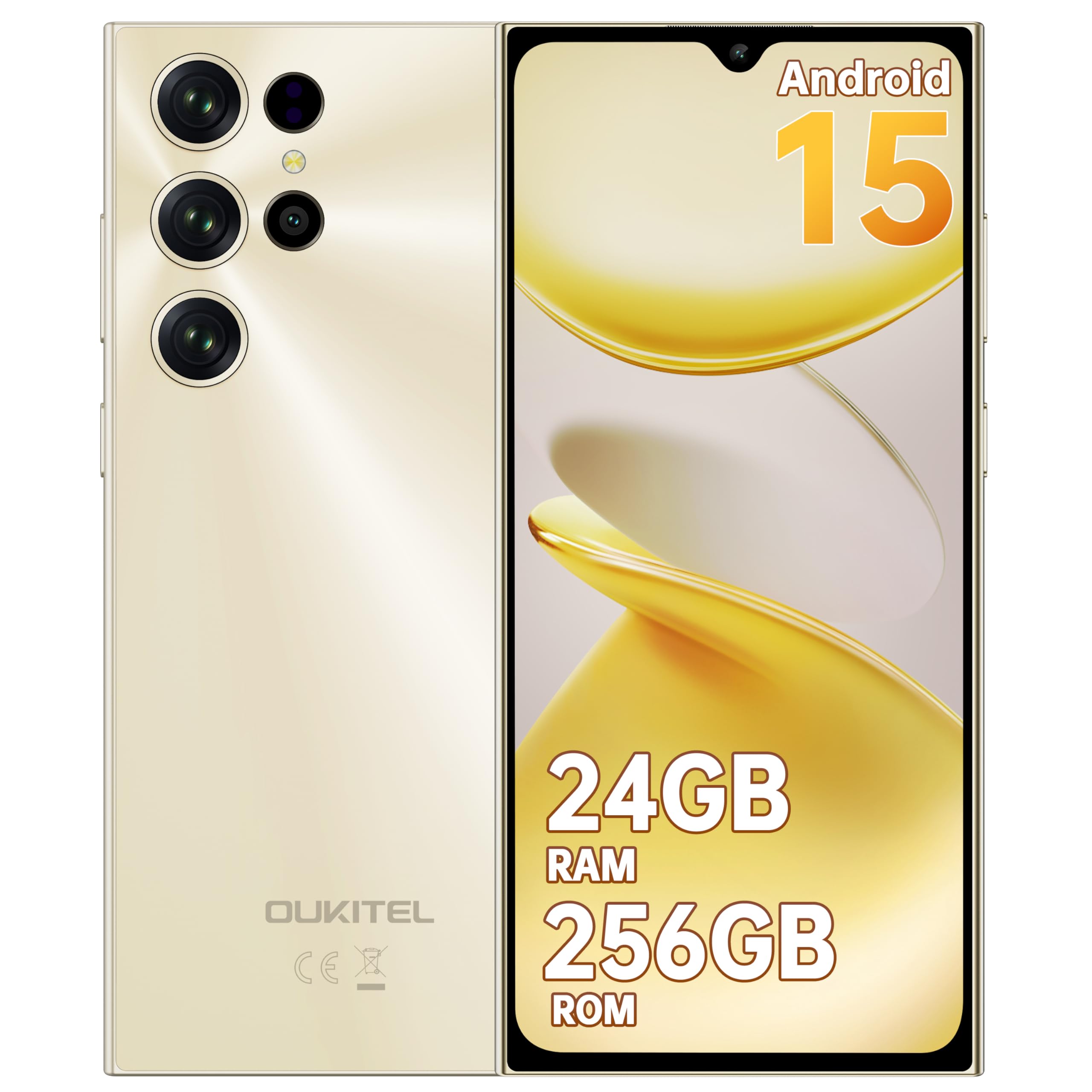 OUKITEL C61 Pro Mobile Phones 2025 - Android 15 Phone, 6.88