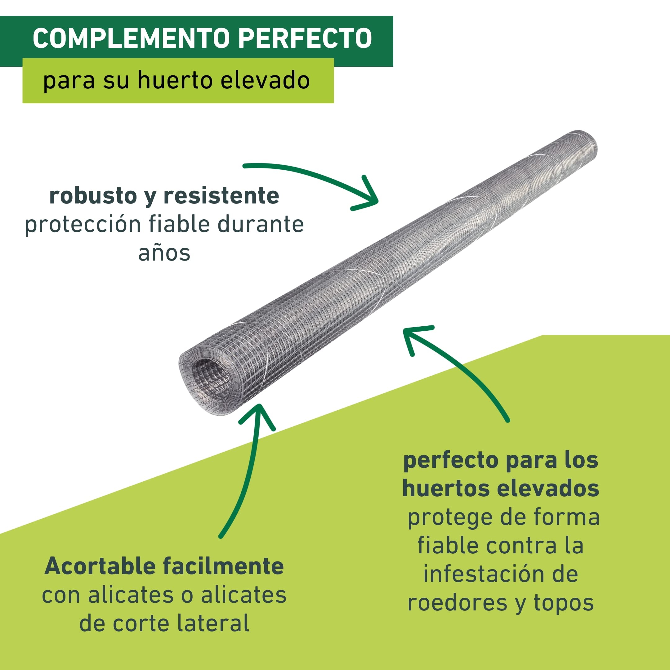 Windhager Rejillas para topillos en Camas elevadas, Barrera Molar, Rejilla de protección para Camas elevadas, 2.1 x 1.1 m, Color Plata, 79013 — view 4