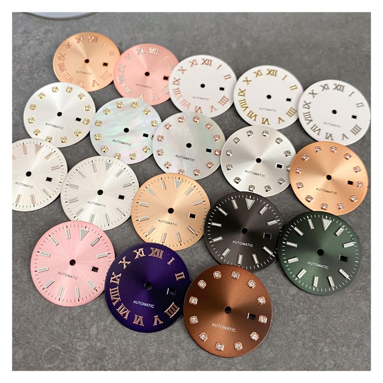 24,5 mm tarcza zegarka twarz damskie akcesoria mechaniczne pasują do 31 mm NH05 NH06 etui świecące