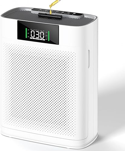 Purificador de aire para habitaciones grandes de hasta 1500 pies cuadrados, purificadores de aire Honeyuan para mascotas domésticas, con sensor de