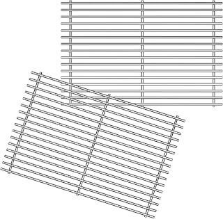 7525 7638 Grill Grates Replacement Parts for Weber Weber Spirit 300 and GS4 Spirit II 300 Series, Spirit 700,17.4" Cooking Grid for Genesis Silver Gold Platinum B & C,2 Packs