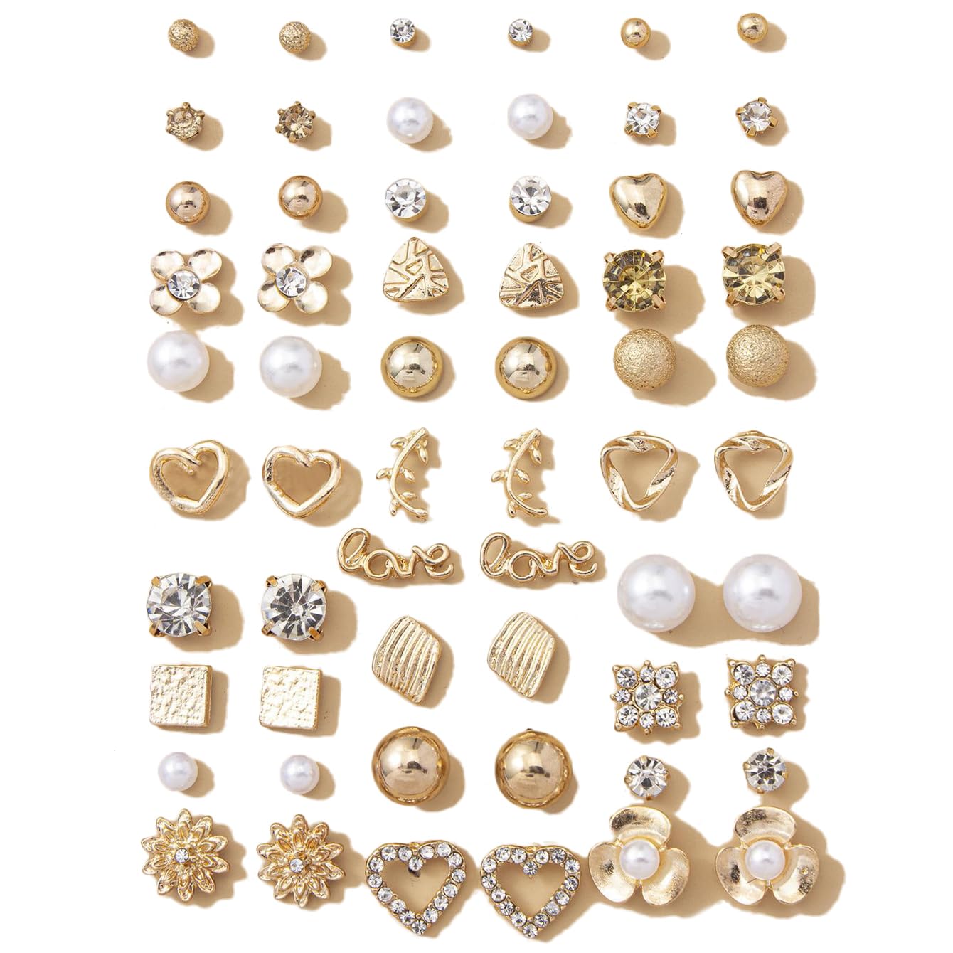 Shining Diva Fashion 30 Pairs Earrings Combo Set Latest Stylish Crystal Pearl Earrings for Women and Girls (14852er) (B0CK4QJHQ5) Amazon Price History, Amazon Price Tracker