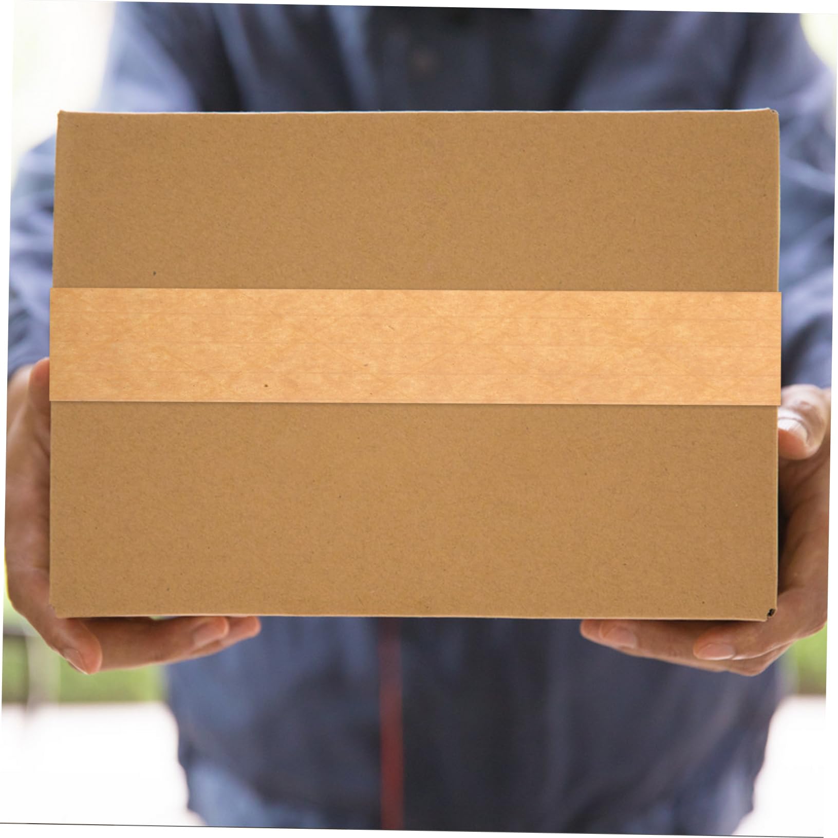 SOLUSTRE 3stücke Kraftpapier-klebeband Selbstklebendes Versandband Braunes Paketklebeband Manipulationssicher Beschreibbar zum Versiegeln von Kartons Robustes Verpackungsklebeband