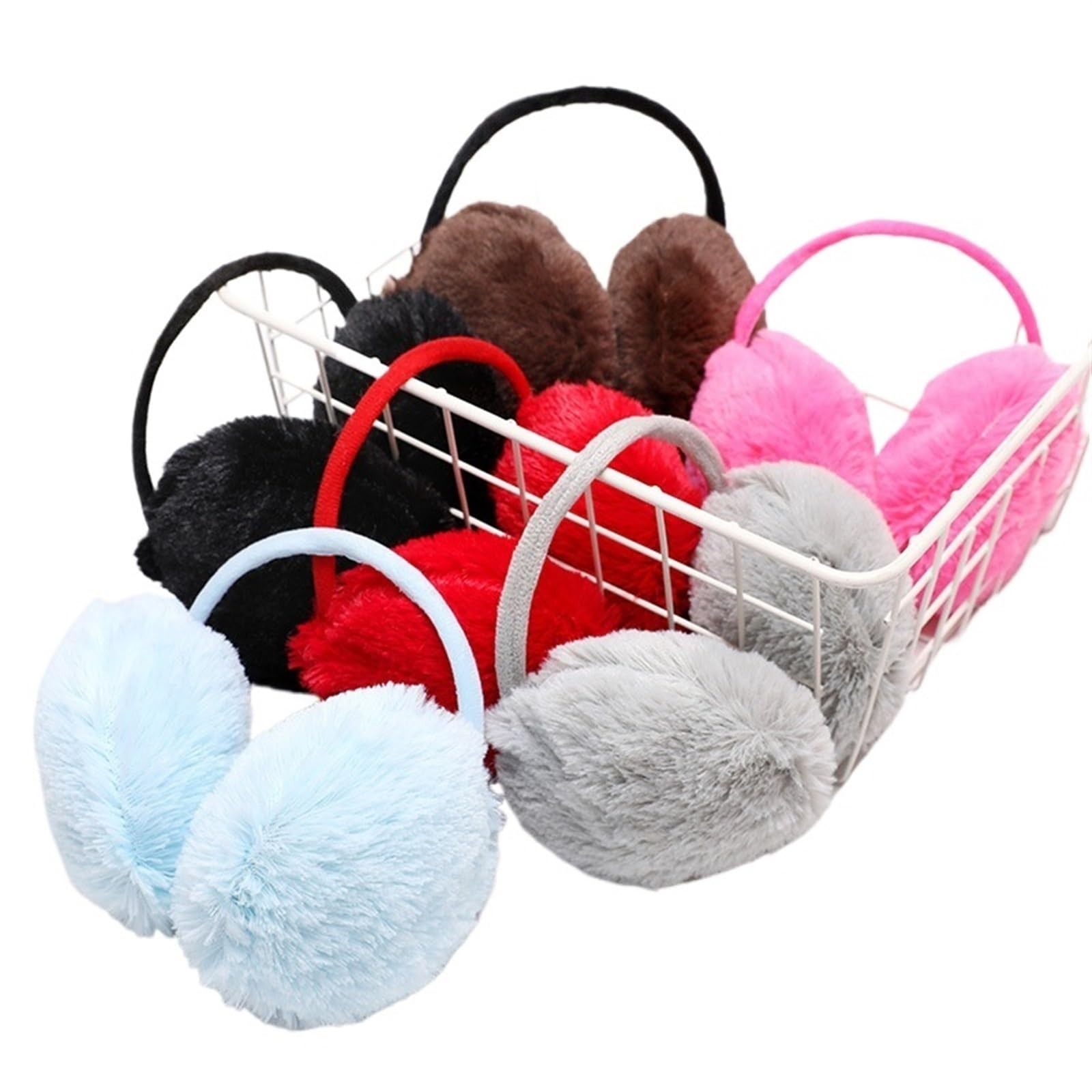Winter Warm Ear Muffs Women Girls Fluffy Children Headphone Earmuffs Soft Solid Cute Warmer Earlap