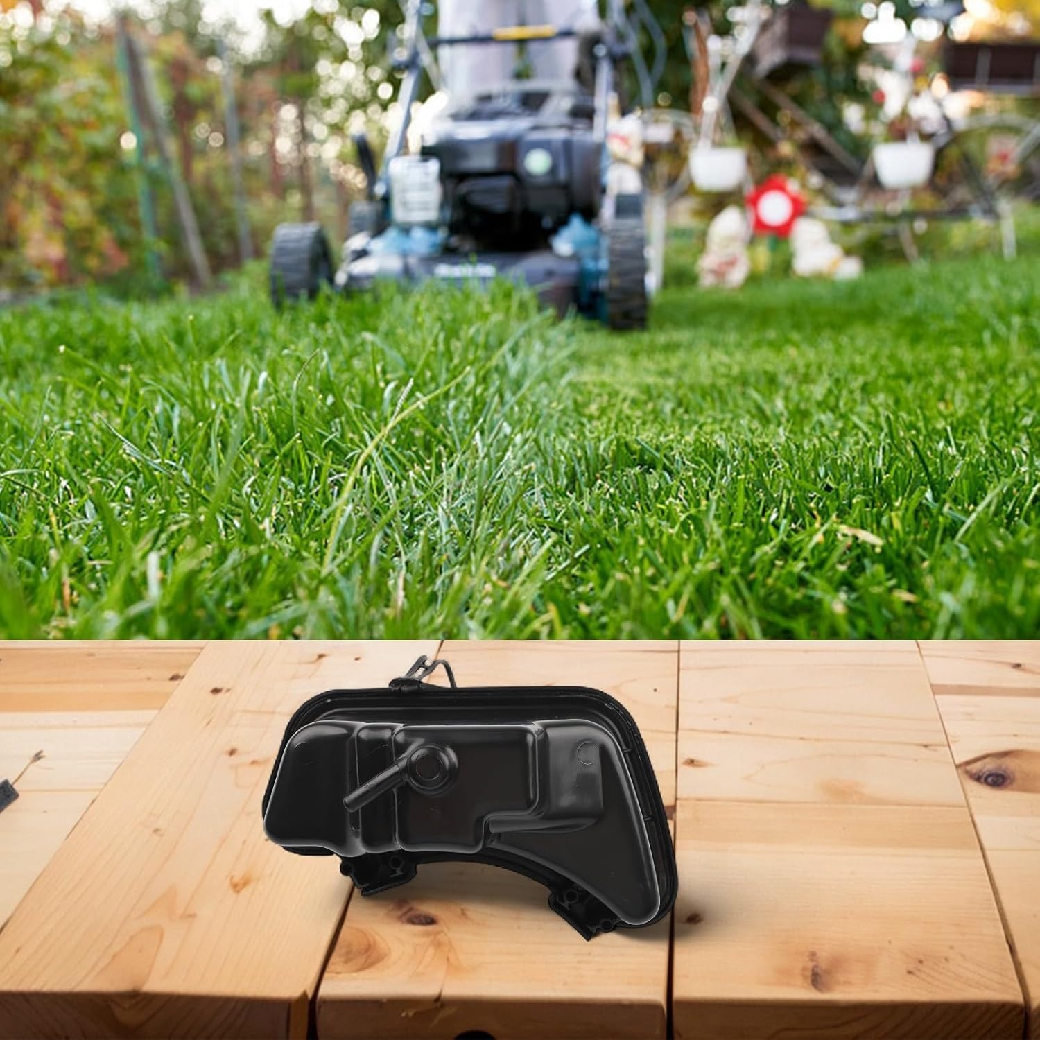 Lawn Mower Engine Fuel Tank Replacement Kit 594112, With Black Fuel Tank And Cover, Compatible With Lawn And Garden Equipment For Fuel Storage