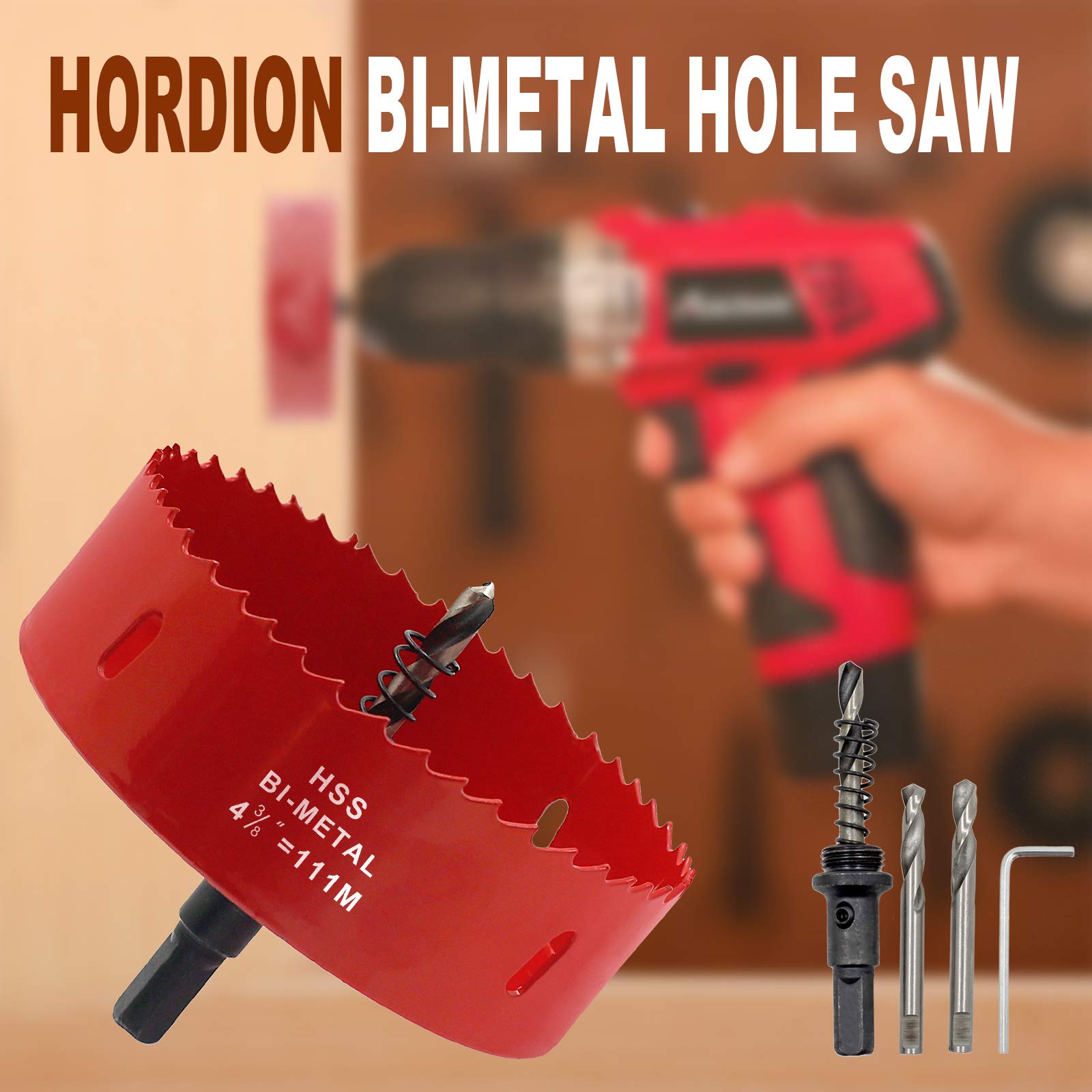 Hordion Hole Saw - 4 3/8" Bi-Metal -7 Hordion Hole Saw - 4 3/8" Bi-Metal -7