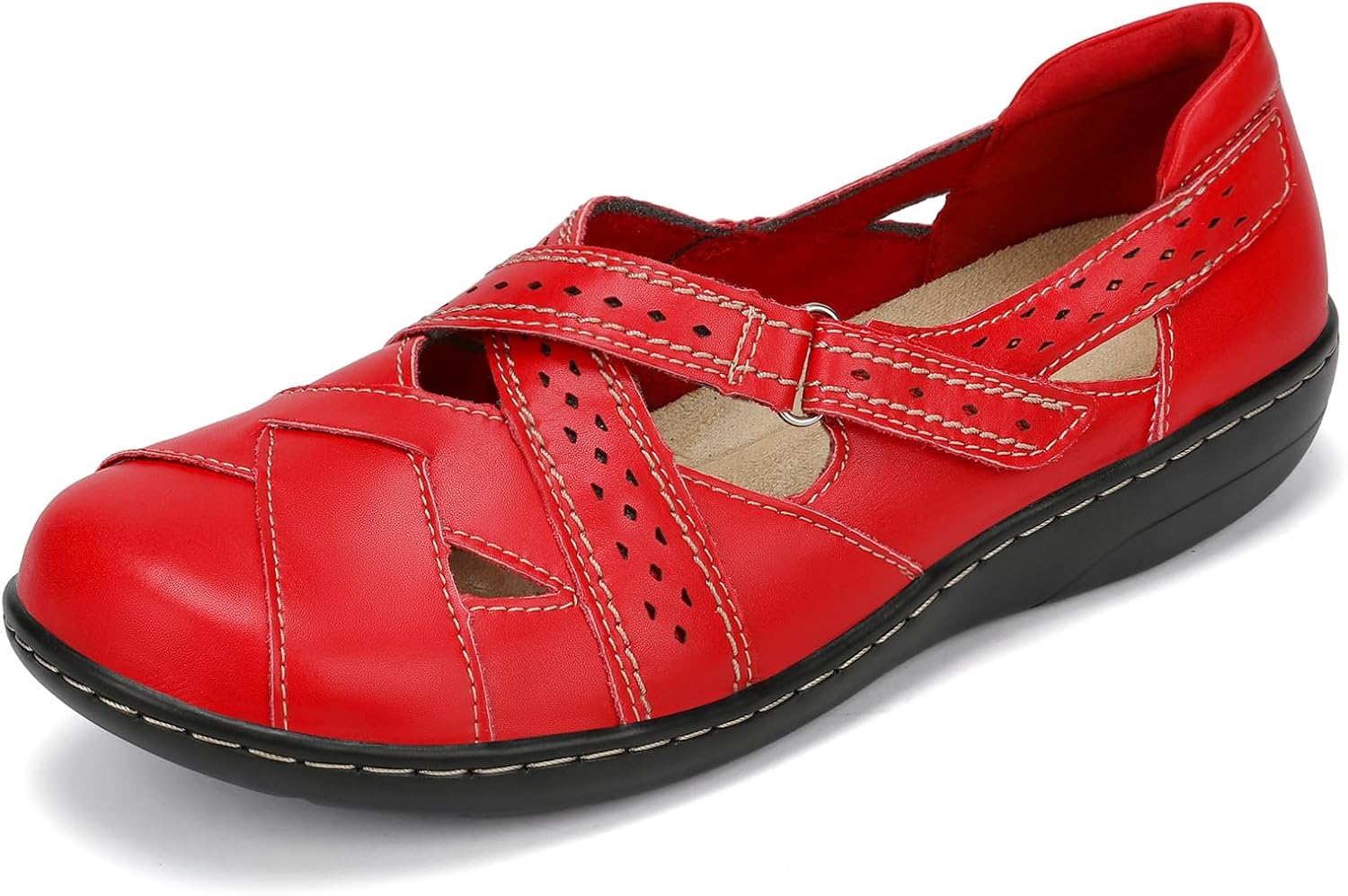 Ahico Women's Classic Leather Loafer Comfort SlipOn Soft