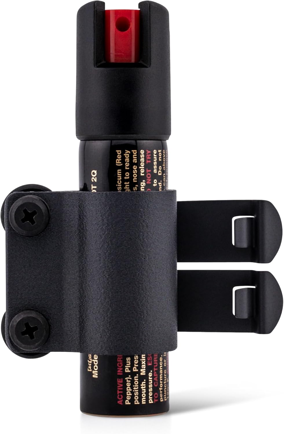 Pepper Spray Holster for Sabre Compact - Low-Profile Belt Clip for Concealed Carry, Horizontal EDC Comfort, Adjustable Retention, Quick Access